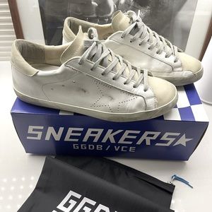 White Golden Goose Superstar Size 42